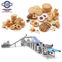 Ligne de production de biscuits sandwich intégrée contrôlée par PLC pour biscuits durs et mous