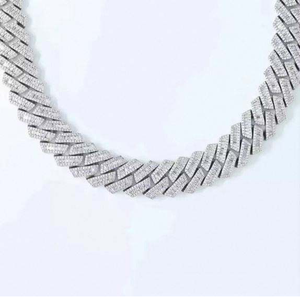 Chaîne cubaine plaquée or et argent, faite à la main, durable, élégante, collier pour homme, bijoux tendance, parfait pour tous les jours - Product Image 5