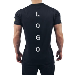 Ustom-Camiseta de poliéster y LICRA para hombre, prenda deportiva de compresión para correr - Product Image 1