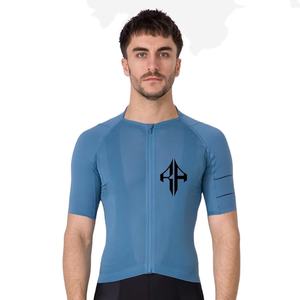 2025 nuevas camisetas de ciclismo en blanco con cremallera completa para hombre 100% Material de poliéster logotipo personalizado de alta calidad Premium para hombres - Product Image 3