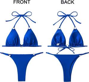 Maillots de bain pour femmes de haute qualité respirants avec logo personnalisé Vente chaude bikinis vêtements de plage Maillot de bain personnalisable Ensemble 2 pièces - Product Image 5