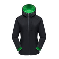 Veste softshell coupe-vent à capuche pour homme, polyester, fermeture éclair intégrale, sportive, hiver, extérieur, gris