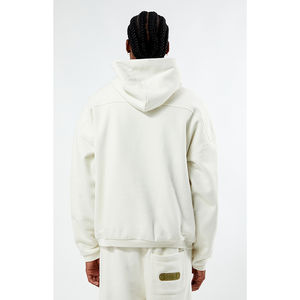 Sweats à capuche pour hommes personnalisés en stock - Polyester/coton polaire, séchage rapide et respirant, hiver aux États-Unis - Product Image 3