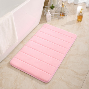 Tapis de confort anti-fatigue au design minimaliste, tapis en flanelle moelleuse gaufré pour usage au bureau, tapis de bureau personnalisé à motif uni - Product Image 4