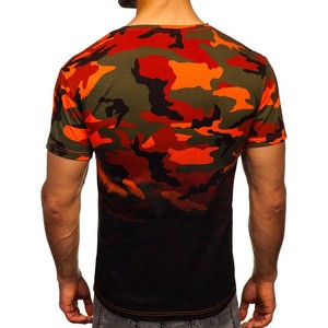 Venta al por mayor de diseño único de los hombres corriendo camisetas de secado rápido de algodón poliéster camuflaje Woodland camisa nueva llegada - Product Image 2