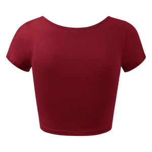 Impression numérique Femmes Crop Top design vente à chaud top tendance pas cher taux confortable respirant Femmes Crop Top avec les meilleures choses - Product Image 5