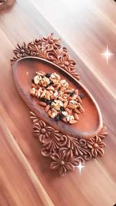 <b>FOR</b> WOODEN PRINTED TRAY BEST QUALITY CARVED Available square Shape and India Handicraft best Sample Hot <b>Sale</b> - Product Image 3