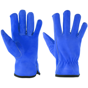 Guantes de seguridad de cuero de grano de oveja de alta resistencia del mejor rendimiento Protección de brazo de mano antiimpacto ignífuga para conductores industriales - Product Image 4