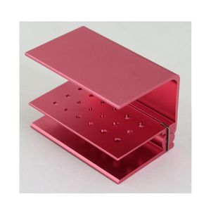 Caja de esterilización de fresas dentales de aluminio Organizador de soporte de fresas autoclavable de 18 agujeros - Product Image 3