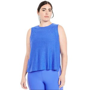 เสื้อกล้ามผ้าโพลีเอสเตอร์ซับเหงื่อสำหรับผู้หญิงเสื้อกีฬาลำลองแบบเรียบ - Product Image 3