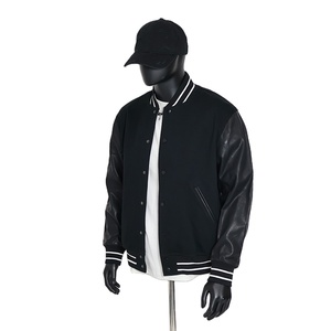 OEM personnalisé vente en gros hiver Baseball vêtements d'extérieur unisexe Letterman plaine blanc Varsity vestes avant Logo personnalisé broderie 2026 - Product Image 6