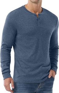 Chemises décontractées pour hommes, 100% coton, manches longues, à carreaux, écologiques, respirantes, séchage rapide, boutons, Henley, pour les sorties en plein air, les fêtes - Product Image 3