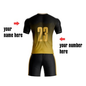 2023 Custom Sublimation Fußball trikots Kurzarm Sport mannschaft Tragen Sie Polyester von Stitch Player - Product Image 3