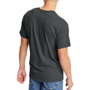T-shirt d'été personnalisé à manches courtes avec logo personnalisé fabriqué en usine T-shirt en coton uni personnalisé pour hommes - Product Image 2