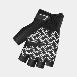 Gants de cyclisme demi-doigts antidérapants unisexes Gants de sport de course respirants Absorption des chocs Gants d'équitation de vélo en cuir - Product Image 5