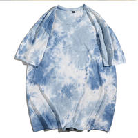 T-shirt tie-dye lavé en tissu 100% coton de haute qualité chemises tie-dye personnalisées pour hommes et streetwear