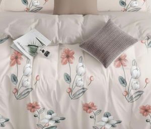 ชุดเครื่องนอนไมโครไฟเบอร์ทอลายเรขาคณิตทันสมัย ขนาดควีนไซส์ 3 ชิ้น ผ้าโพลีเอสเตอร์นุ่มพิเศษ พร้อมปลอกหมอน 2 ใบ รับผลิตตามสั่ง ขายส่ง - Product Image 3