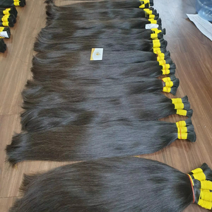 Cabello Virgen sin procesar Fábrica al por mayor Virgen natural 100% Extensión de cabello Remy humano Cutícula alineada Cabello a granel - Product Image 1