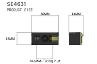 Módulo Escáner de Códigos de Barras 2D WCMI con Sensor CMOS Integrado, Montaje Fijo, Económico, para Códigos Datamatrix, QR, PDF417, USB COM, en Stock
