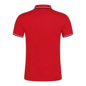 Camiseta Polo blanca de manga corta para hombre con logotipo personalizado para trabajo nueva moda de verano estilo informal técnica bordada sólida - Product Image 2