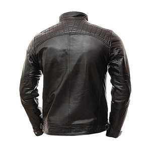 Veste d'hiver pour hommes en tissu de cuir de haute qualité vêtements de cuir de moto confortables vente en gros - Product Image 3