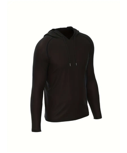 Vente en gros de sweats à capuche d'automne unisexes de haute qualité, personnalisés, tissés, respirants, coupe classique, grandes tailles, grammage lourd, avec logo et couleurs personnalisables - Product Image 2