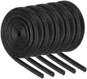 Gaine de câble tressée Hampool, isolation électrique en fibre de verre, gaine de moteur en PVC, gaine de câble tressée haute température. - Product Image 2
