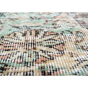 พรมขนสัตว์ลายดอกไม้สไตล์วินเทจ สีเบจ-น้ำตาล ทอมือ สำหรับบ้าน ห้องนั่งเล่น ห้องโถง ทางเข้าบ้าน ห้องนอน-Pae-2806 รูปทรงสี่เหลี่ยมผืนผ้า - Product Image 3