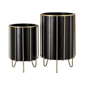 Trendy Copper Color <b>Metal</b> Decorative <b>Garden</b> <b>Planter</b> With Bold Design Elements Ideal For Contemporary Plant Display Home Styling - Product Image 4