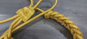 حبال كتف معدنية من aguilette إكسسوارات ذهبية أخرى من Aiguillette للملابس الجاهزة