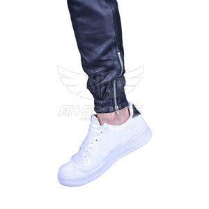 Chándal personalizado de cuero para hombre con logotipo de manga larga de Talla grande-Ropa deportiva personalizada para la temporada de invierno - Product Image 5