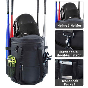 SPORTSWORLD Equipo de malla de baloncesto de microfibra resistente Bolsa de pelota Correa de hombro Bolsillos delanteros Capacidad de 50-70L para deporte - Product Image 2