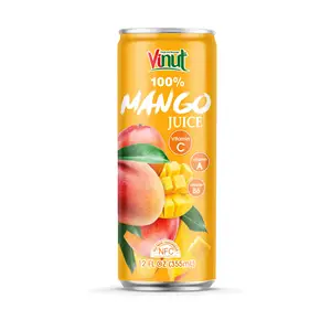 VINUT All Natural Mango juice 12 Fl oz Can Vietnam Suppliers and Manufacturers 100% Mango juice