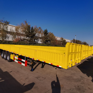Semirremolque de Plataforma Plana con Paredes Laterales de Acero de 40 pies y 3 Ejes, Directo de Fábrica, para Transporte Eficiente de Equipos Pesados y Carga - Product Image 6