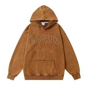 Sudaderas con Capucha Personalizadas para Hombre, Diseño 2024, Alta Calidad, Transpirables, Bordado 3D, Estilo Liso Teñido y Lavado a la Piedra, Pakistán - Product Image 3