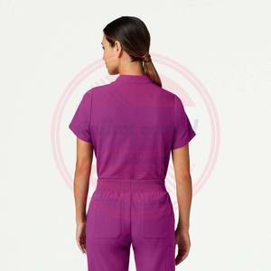 Camisetas elásticas de algodón de alta calidad de manga larga con cuello redondo para su uso diario en el hospital - Product Image 3