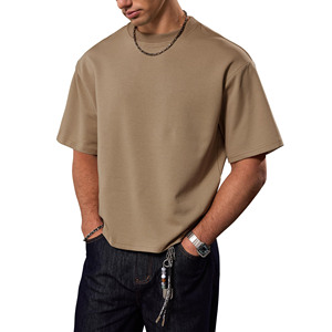 T-shirts personnalisés pour hommes, style streetwear décontracté, coupe courte et ample, 100% coton, col rond, surdimensionnés, 230 grammes, tricot imprimé - Product Image 1