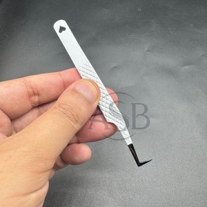 แหนบต่อขนตาปลายแหลมนาโนไฟเบอร์บูต90องศาแบบบางรองเท้าบูทสเตนเลสทนทานแข็งแรง - Product Image 6