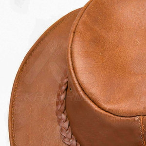 Chapeaux en cuir avec approvisionnement direct d'usine Vente en ligne Chapeaux en cuir personnalisés Chapeaux en cuir de dernière conception - Product Image 5