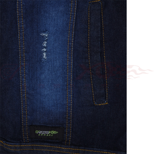 OEM venta al por mayor de la moda de la motocicleta rasgados vaqueros chaqueta de mezclilla motociclistas de moda lavado con ácido chaqueta de mezclilla para los hombres - Product Image 6