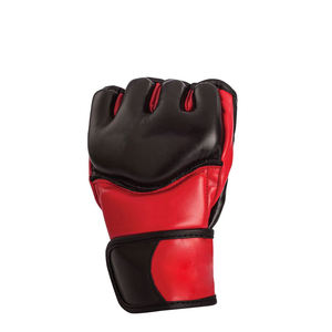 Vente en gros Dernier design professionnel Gants de boxe MMA en cuir pour hommes avec demi-doigts pour l'entraînement Gants de boxe MMA en cuir de vachette - Product Image 2
