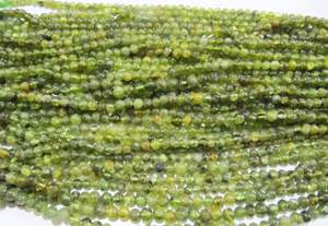 Peridoto Natural Genuino en Forma de Rondelle, Liso, de 5 mm, Color Verde, Cuentas para Joyería, Se Vende por Hilo de 13 Pulgadas de Largo - Product Image 2