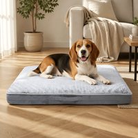 Coussin pour chien personnalisé résistant aux morsures, en fourrure de lapin de luxe, pour grands chiens agressifs, taille XL, durable, directement de l'usine