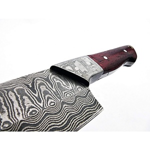 Venta al por mayor cuchillo de chef de Damasco con cubierta de cuero logotipo personalizado 100% OEM ODM hoja afilada cuchillo de cocina de alta calidad precio barato - Product Image 3