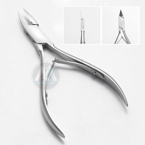 Pinzas y cortadores de uñas de boca recta de acero inoxidable de alta calidad profesional para Podología de uñas - Product Image 1