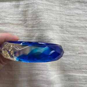 Glossy Vibrant Lightweight Acryl Eco-Friendly Fashionable Stacking Bangles (<b>Set</b> of 3 Pieces) <b>for</b> Women <b>Girls</b> Casual Formal Wear - Product Image 1