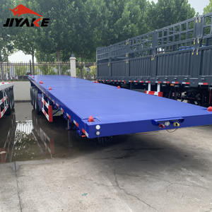 JIYAKE 2/3/4 essieux conteneur à plat Camion <span class=keywords><strong>de</strong></span> transport lit plat Semi remorque 20 pieds 45 pieds 40 pieds conteneur à plat Semi remorque - Product Image 3