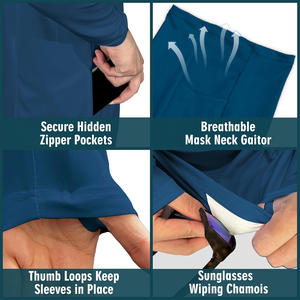 Camiseta con capucha de pesca para hombre, sublimación personalizada impresa con tela transpirable y mangas largas para actividades al aire libre - Product Image 3