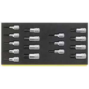 Stahlwille 16-Piece 1/2'' TCS Inlay <b>Socket</b> Wrench <b>Set</b> Collection - Product Image 1