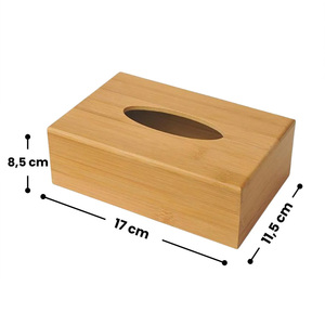 Servilletero Pequeño de Bambú 17x12x8cm Alta Calidad de Turquía - Product Image 2